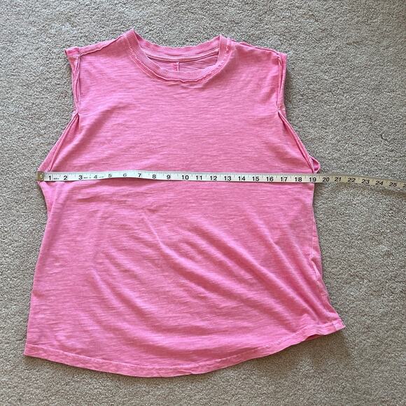 Pilcro Anthropologie Pink Sleeveless Muscle Tank Top Size Small Beach Casual - Picture 4 of 5